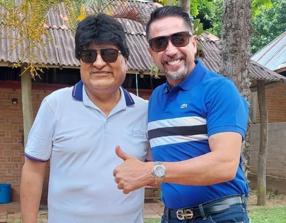 Morales y Cronenbold, en una imagen de diciembre de 2022. Foto: RRSS del exalcalde 