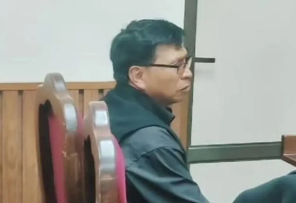 El alcalde de Potosí, Jhonny Llally, en una de sus audiencias judiciales. Foto: Potosí Noticias