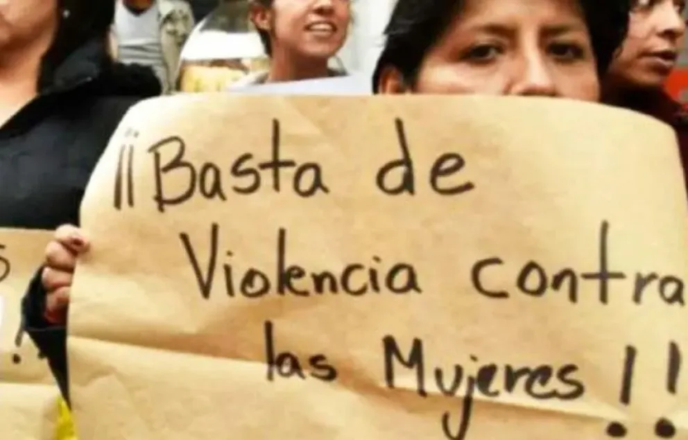 Protesta contra la violencia contra la mujer . FOTO: ABI