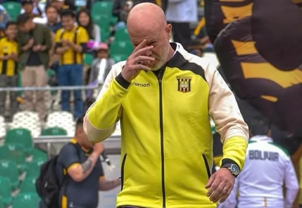 Antonio Zago, director técnico atigrado. Foto: The Strongest.
