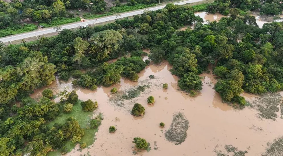 Inundaciones en Beni producto de las últimas lluvias y desbordes de ríos. Foto: ABI