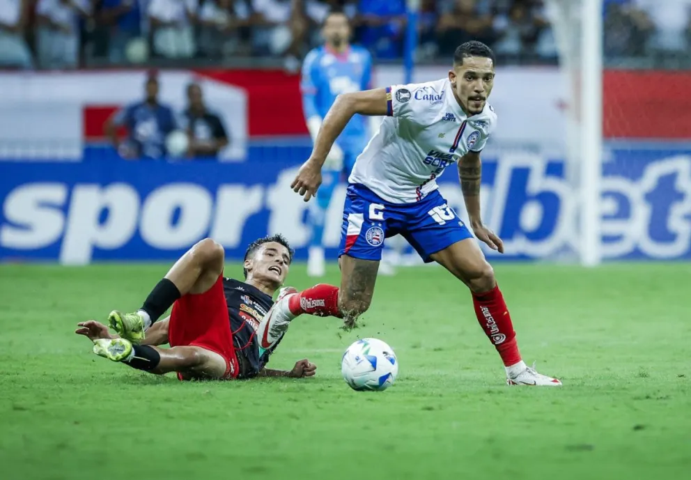 Partido de Fase 3 de Copa Libertadores entre Bahía y Boston River. Foto: Conmebol