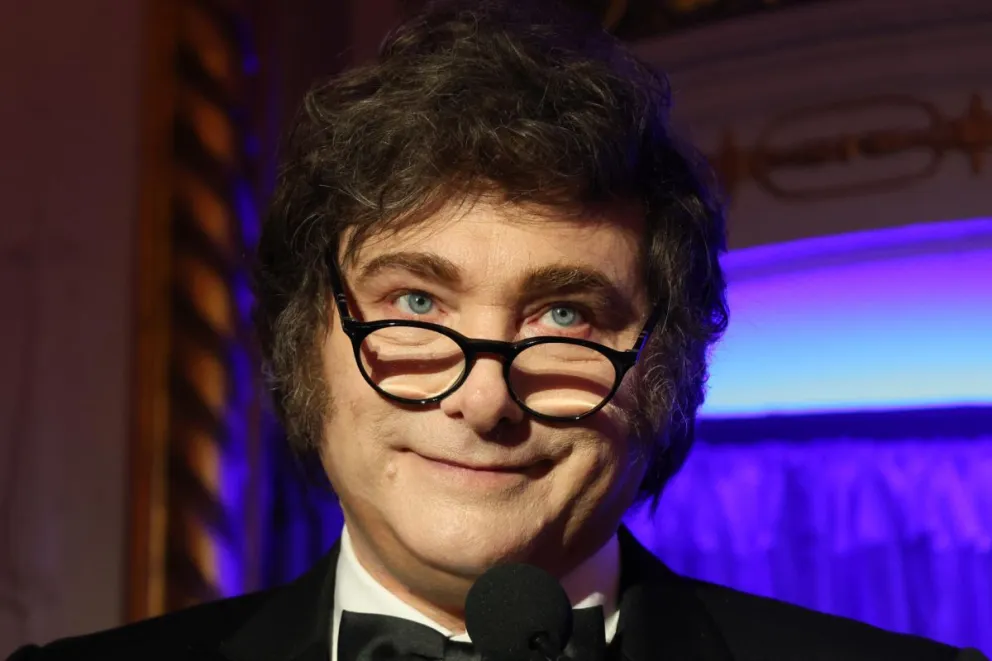 Milei durante la gala inaugural de la investidura del presidente de EEUU el pasado 19 de enero. Foto: EFE