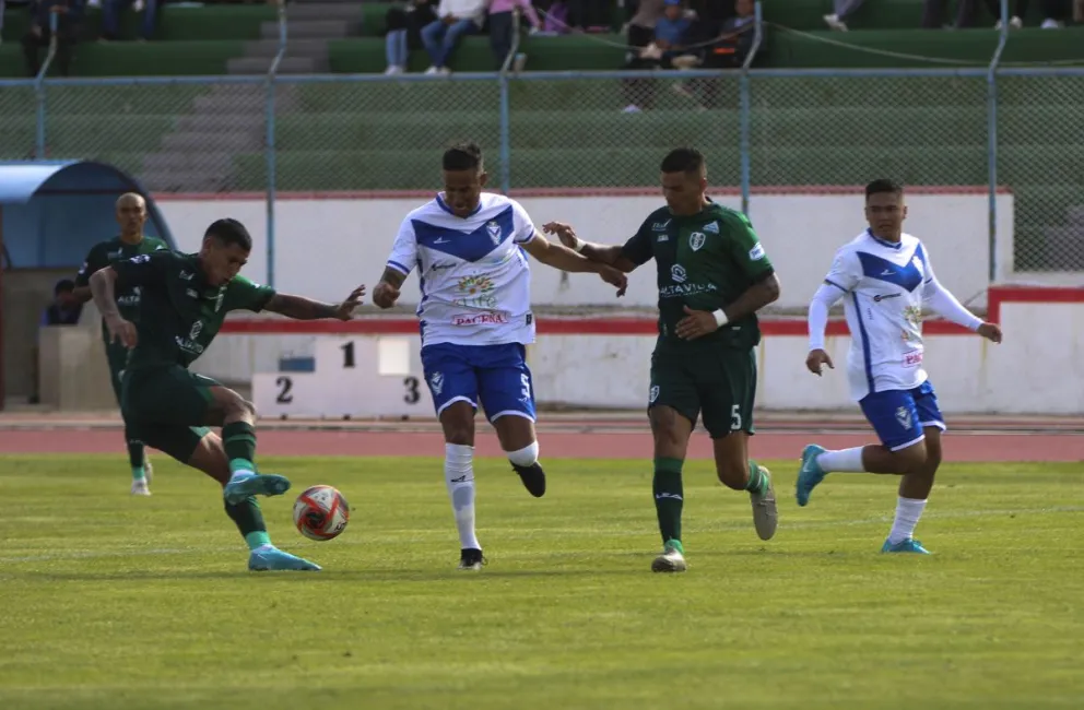 Incidencia del partido entre GV San José y Real Tomayapo de la primera fecha. Foto: APG.