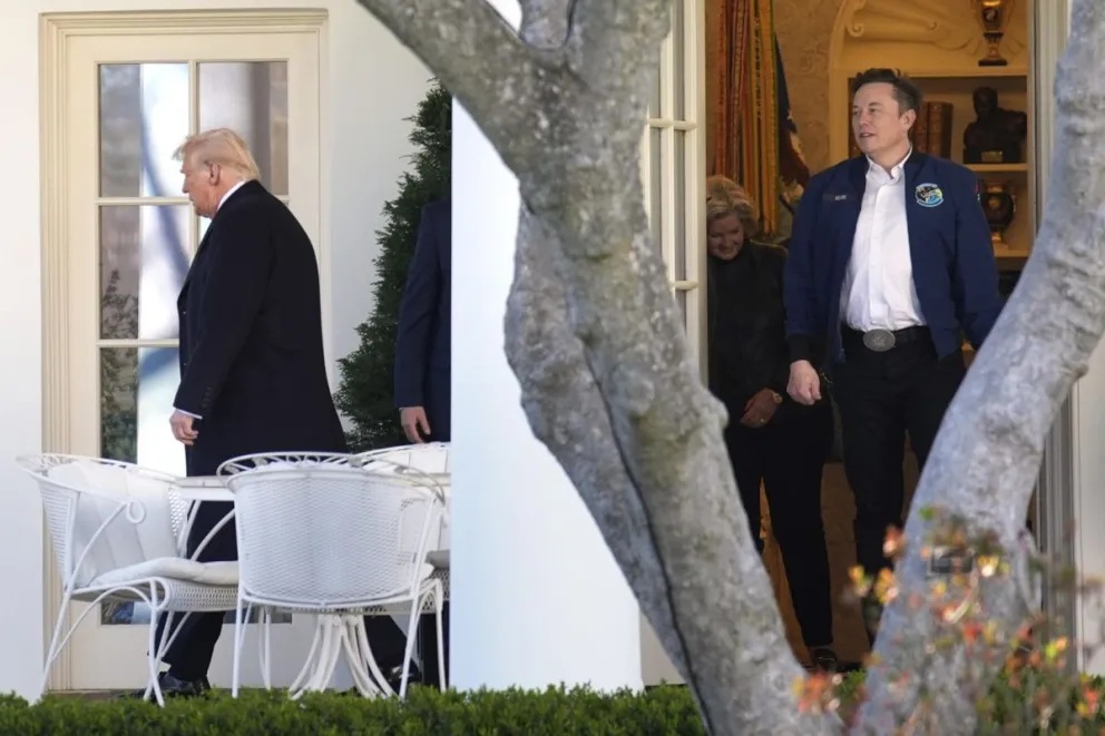 Donald Trump y el director de Tesla y asesor del mandatario, Elon Musk en una imagen de archivo. Foto: EFE