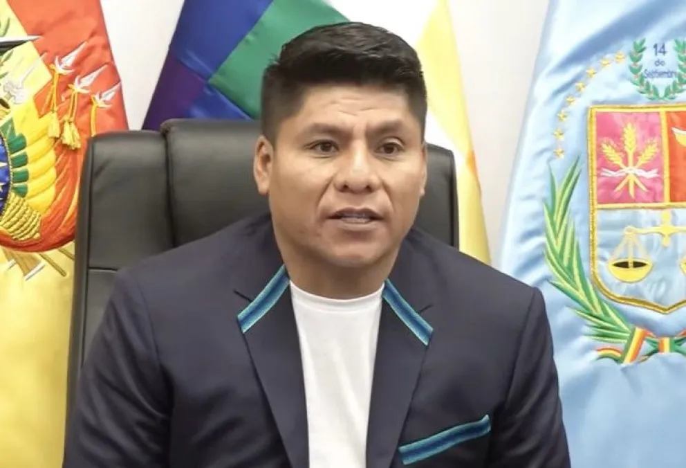 El senador "evista" Leonaldo Loza. Foto: captura