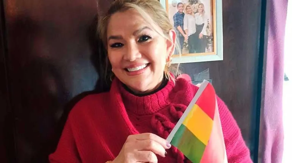 Imagen de Jeanine Añez. Foto Erbol