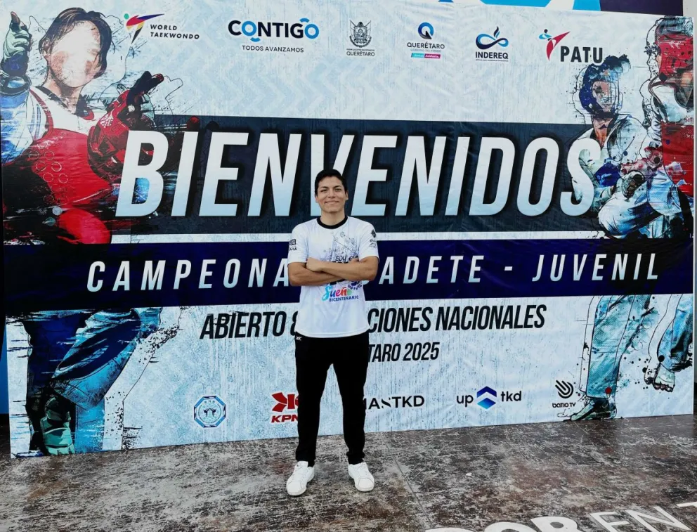 Juan Pablo Montalvo durante su estada en Querétaro, México.