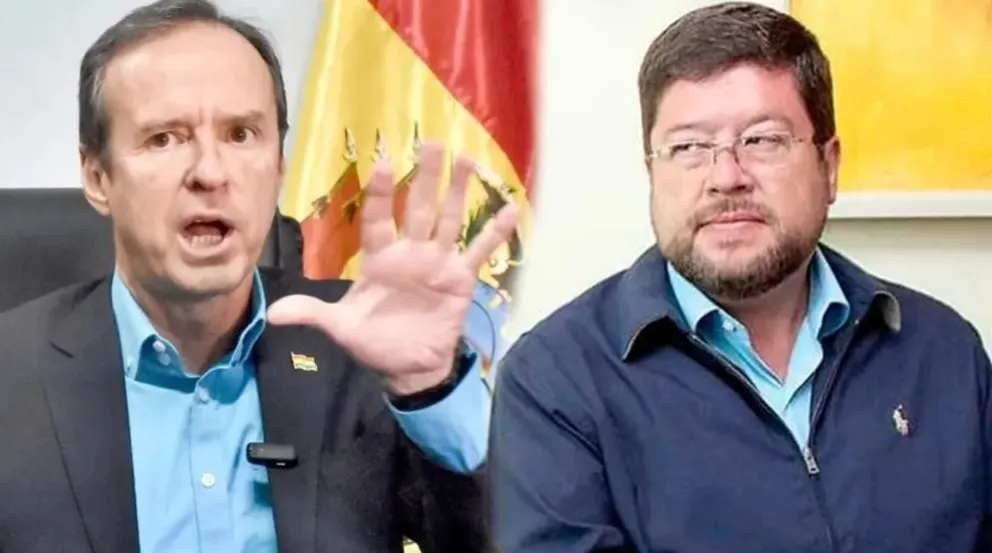 Jorge Tuto Quiroga y Samuel Doria Medina, de la coalición opositora. Foto: RRSS
