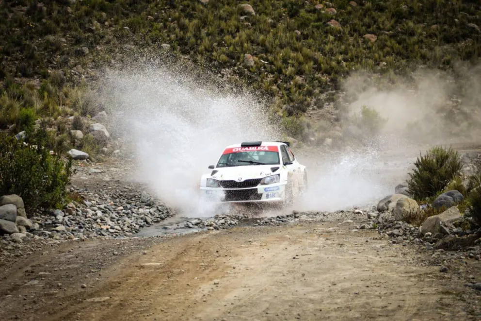 Aguilera en plena competencia en Potosí. Foto: Prensa Aguilera.