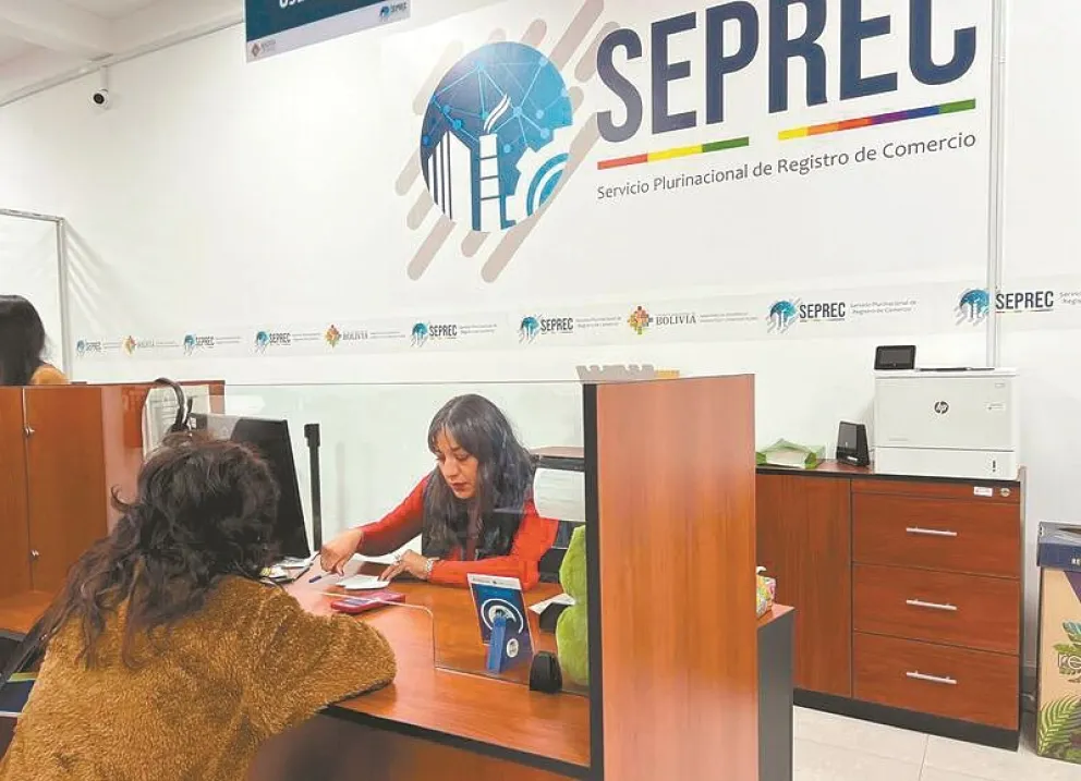 Plataforma de atención del Seprec en La Paz. Foto: Abi