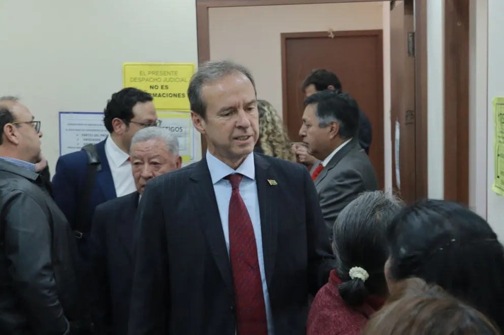 Tuto Quiroga durante una audiencia por el caso Catler. Foto: APG