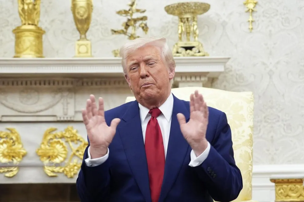 Donald Trump en la Casa Blanca. Foto: EFE