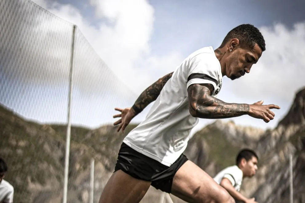 Quinteros durante un entrenamiento en Ananta. Foto: Club Bolívar.
