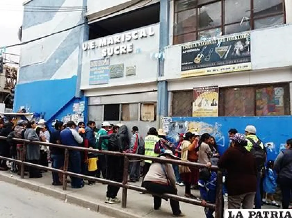 La unidad educativa Mariscal Sucre. Foto: La Patria