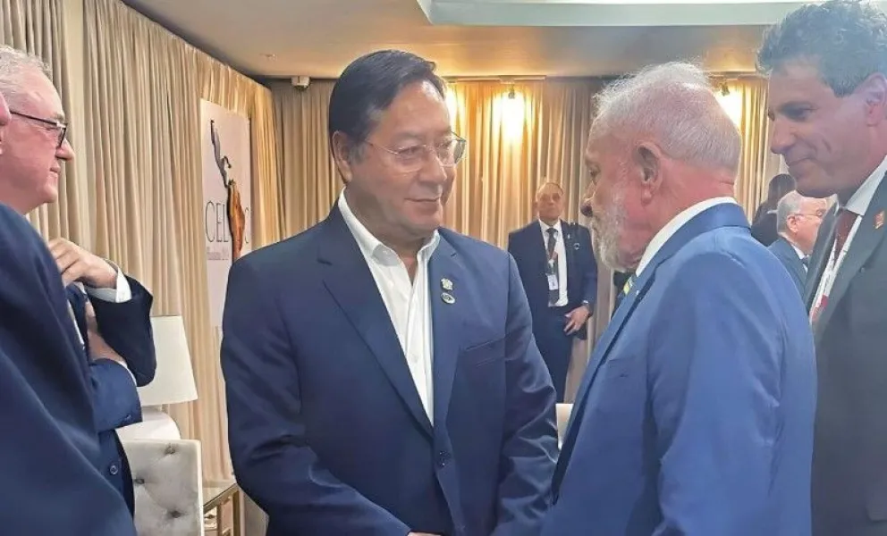 El presidente Luis Arce y su homólogo de Brasil, Luiz Inácio Lula da Silva. Foto: Facebook Lucho Arce