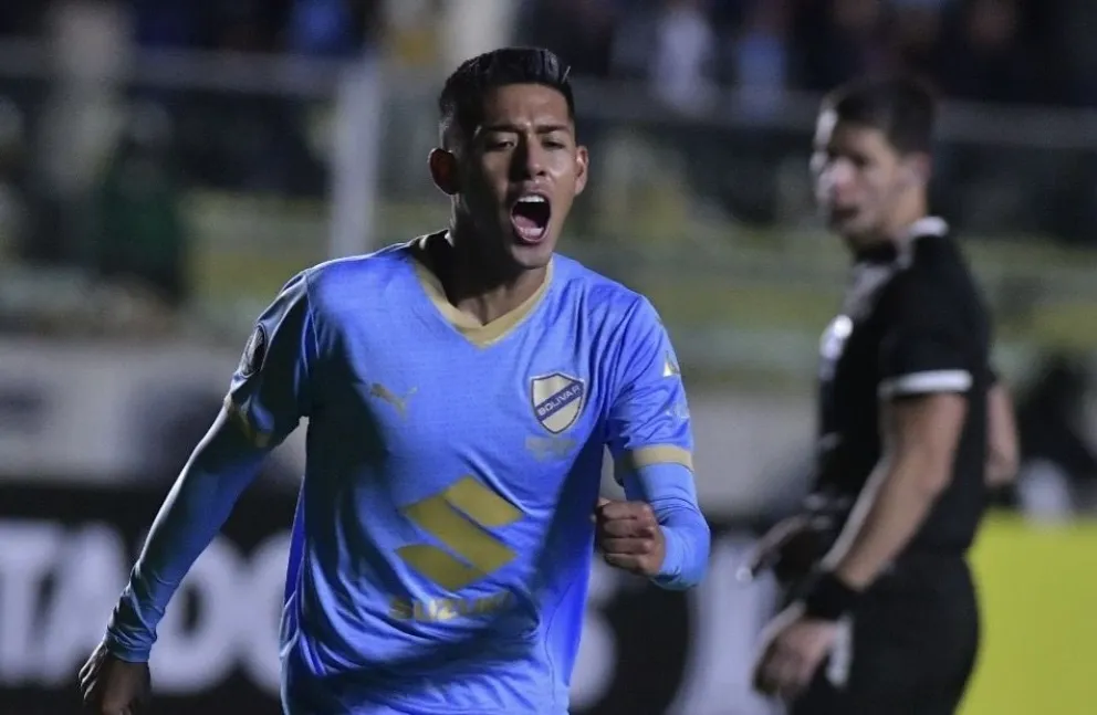 Vaca grita su segundo gol de la noche contra Cristal. Foto: APG.