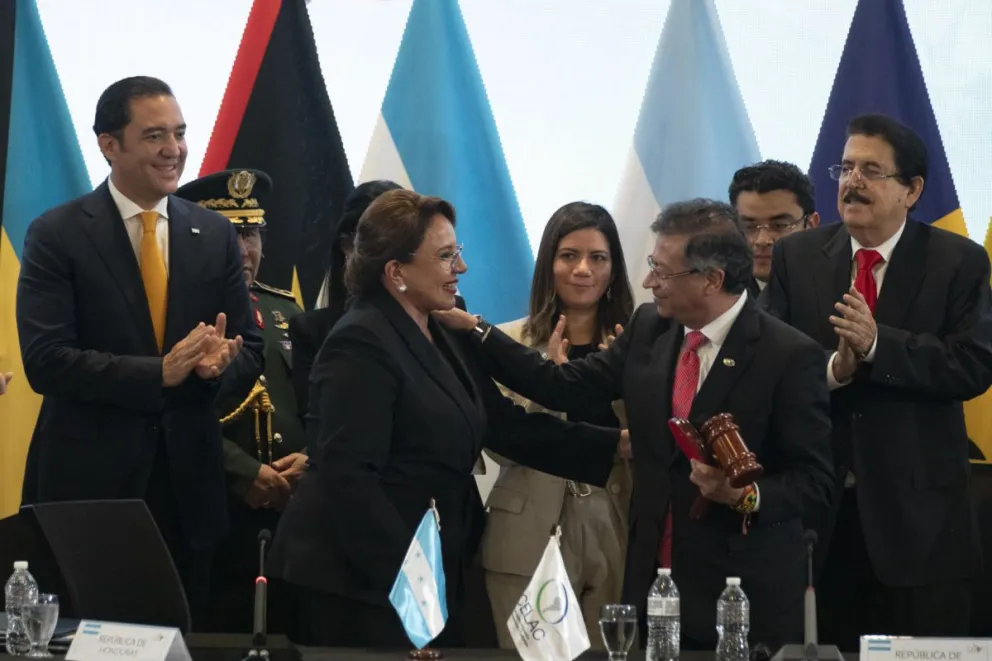 La "Declaración de Tegucigalpa" fue emitida este miércoles al cabo de la IX Cumbre de Jefes de Estado y de Gobierno de la Celac, celebrada en Honduras y a la que el presidente argentino, Javier Milei, no asistió. Foto: EFE