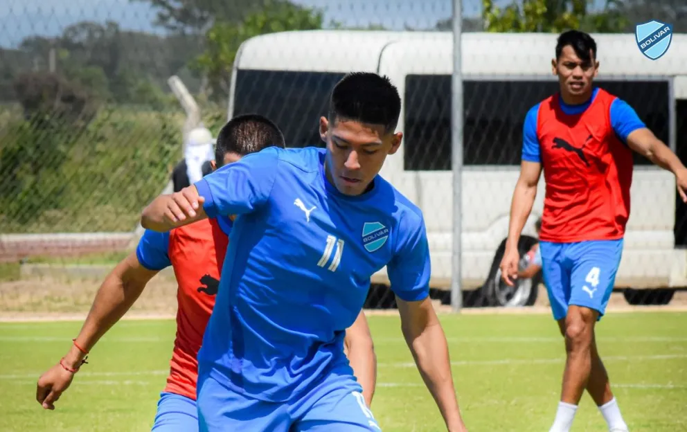 Ramiro Vaca en un entrenamiento anterior. Foto: Club Bolívar.