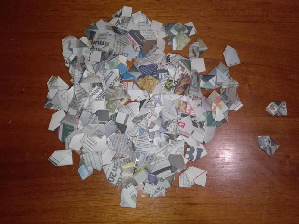 La Policía halló 120 sobres tipo boticario con cocaína, para la venta al menudeo. Foto: Régimen Penitenciario.