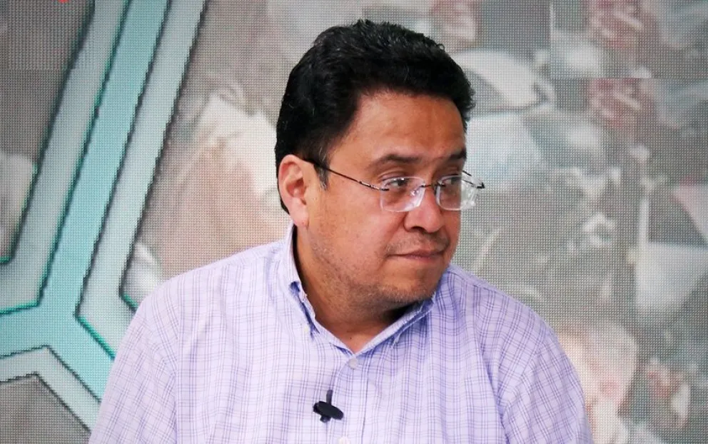 El Ministro de Justicia, Cesar Siles. Foto: Captura BTV. 