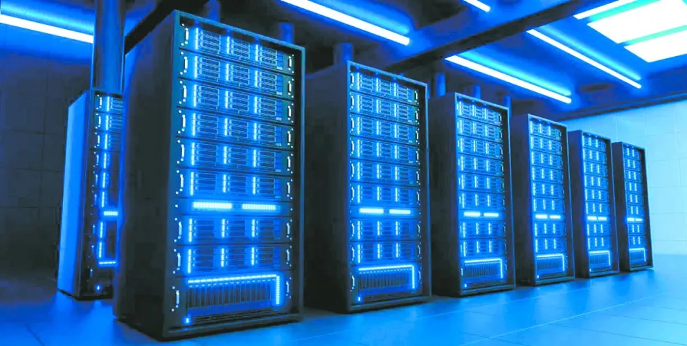 Servidores de IA en Estados Unidos. Foto: National Geographic