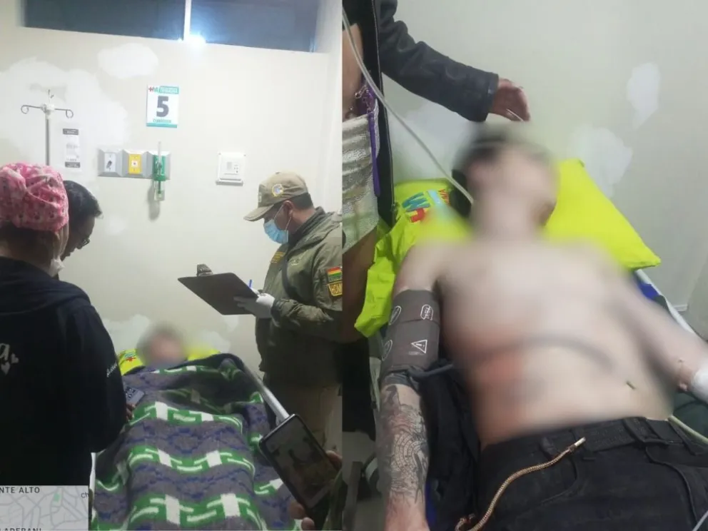 Una de las víctimas de apuñalamiento. Fotos: RRSS