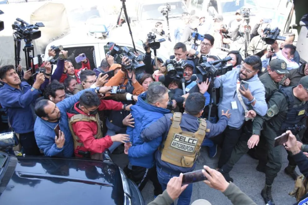 El general Juan José Zúñiga en celdas policiales en junio de 2024. Foto: APG