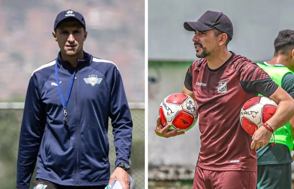 Theiler (izq.) y Venegas dejaron de ser entrenadores de Wilstermann y Oriente, respectivamente. Foto: Redes Sociales.