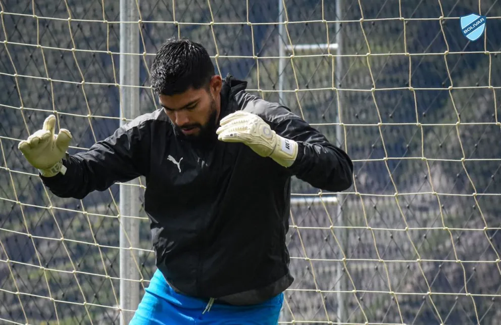 Cordano en uno de los entrenamientos más recientes con la Academia. Foto: Club Bolívar.