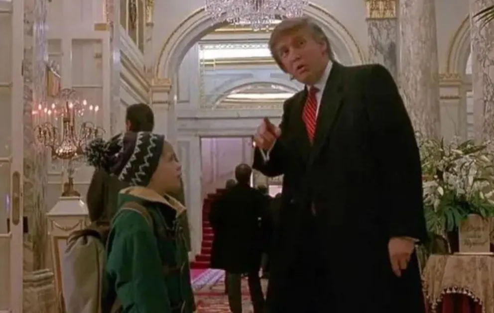 La escena de Trump con Macaulay Culkin en la exitosa saga de los 90. Foto: El Tiempo