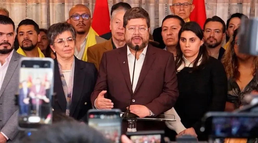 Samuel Doria Medina, cuando fue proclamado candidato. Foto: APG
