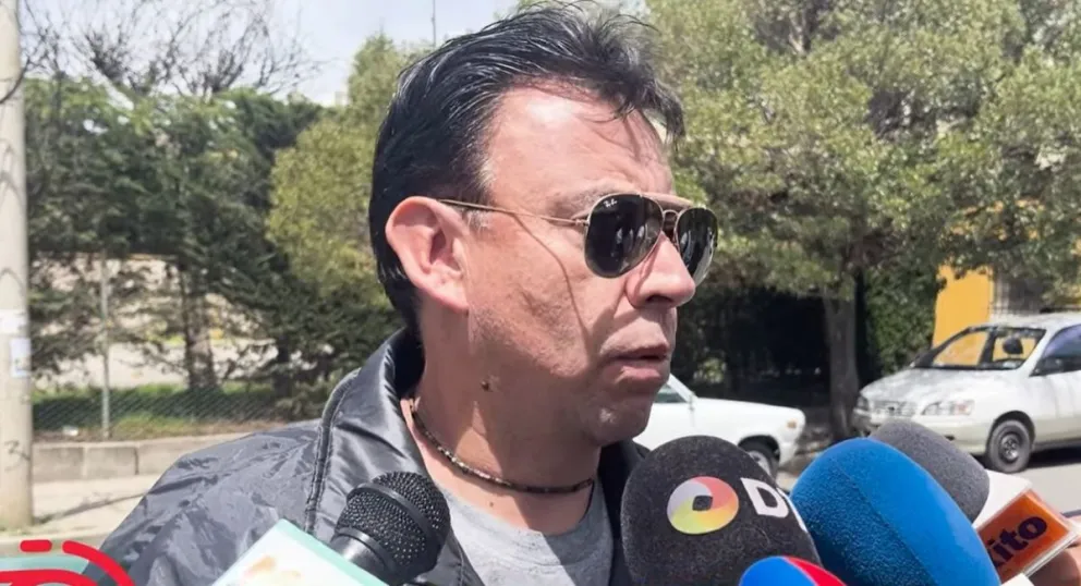 Juan Pablo Revilla en el Complejo de Achumani cuando cumplía funciones dirigenciales. Foto: captura de TV