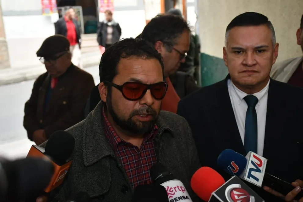 Joshua Bellot este jueves en declaraciones a los medios. Foto: APG