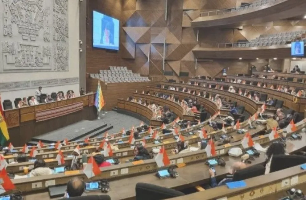 Sesión de legisladores en la que rechazaron nuevamente el crédito japonés. Foto: ALP