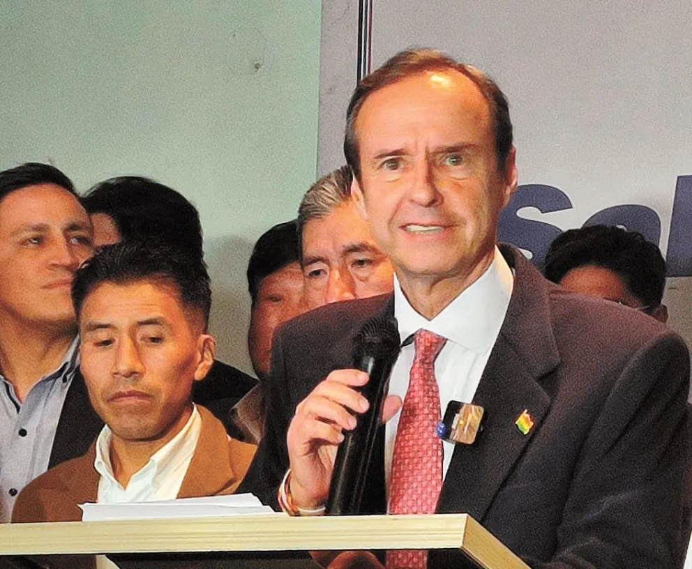 El candidato a la presidencia, Jorge Quiroga Foto: Archivo