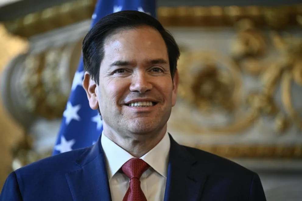 El secretario de Estado de Estados Unidos, Marco Rubio, a su llegada al Quai d'Orsay. Foto: EFE