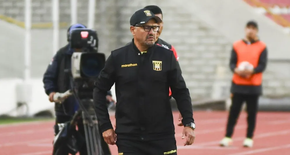 Juan Carlos Paz García, en el partido de este viernes en La Paz. Foto: APG.