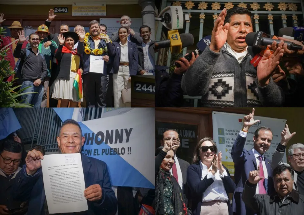 Incidencias del proceso de registro de alianzas ante el TSE. Fotos: APG