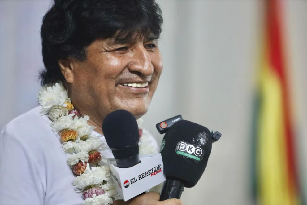 Morales en una actividad en su región. Foto: RRSS del exmandatario 