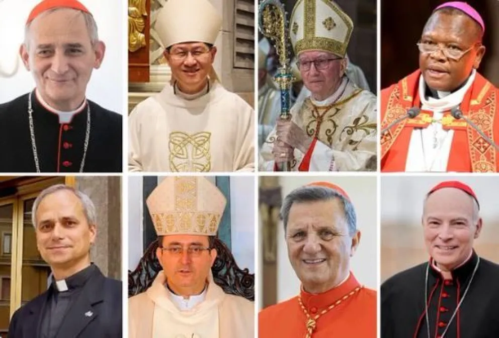 Los cardenales que se mencionan como posibles sucesores de Francisco. Foto: @agusantonetti