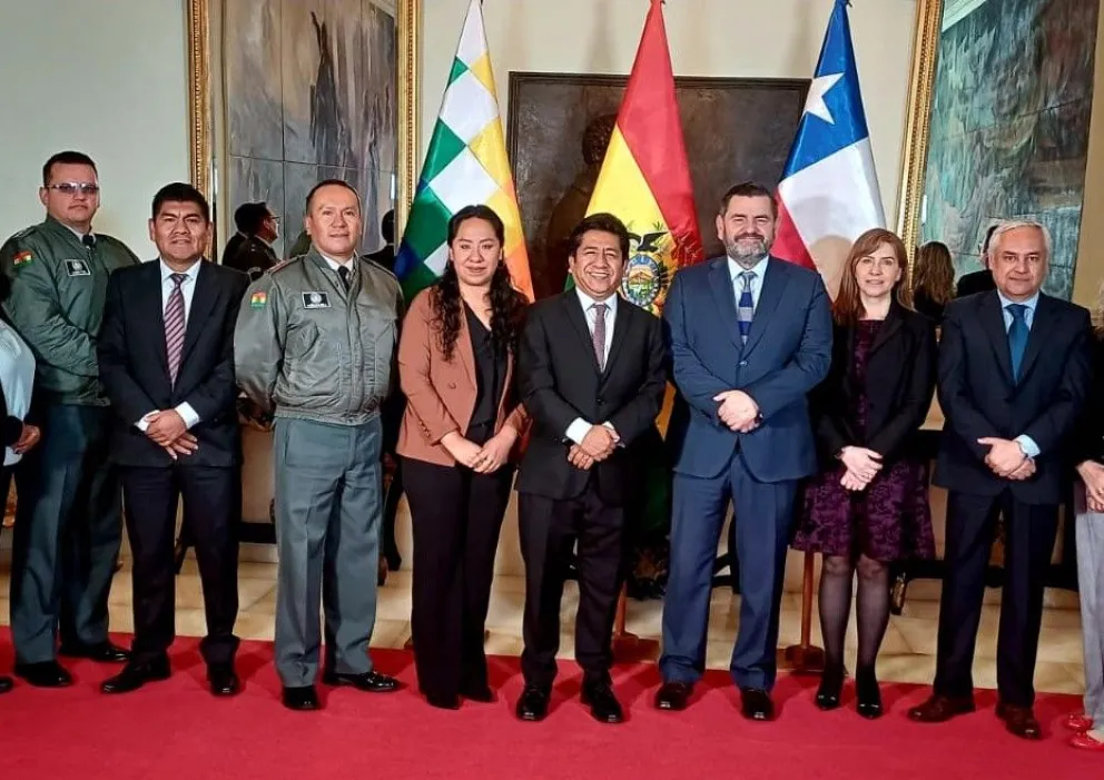 Las delegaciones de Bolivia y Chile durante la reunión. Foto: MREE