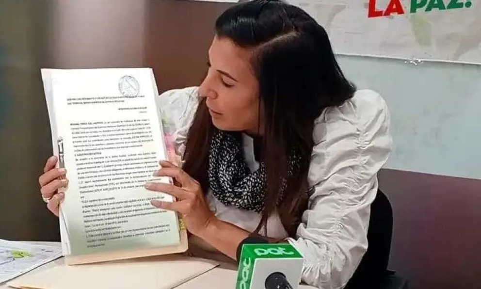 La vicepresidenta del Concejo Municipal de La Paz, Roxana Pérez del Castillo. Foto: ABI