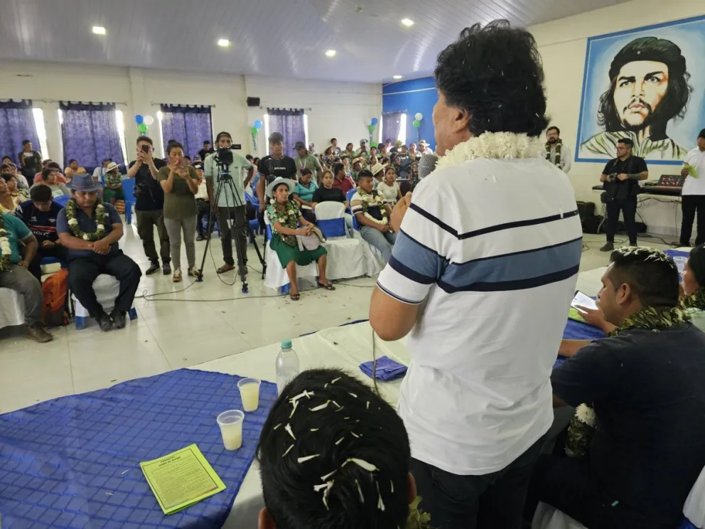 Evo Morales en un acto político en el Chapare. Foto: @evoespueblo