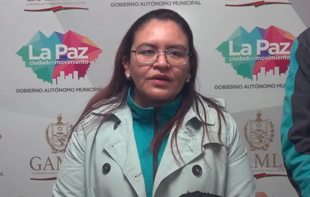 Amparo Morales, directora Jurídica de la Alcaldía de La Paz. Foto: captura