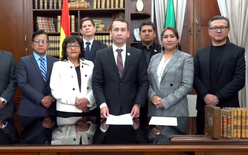 Autoridades del TSJ. Foto: Captura de video 