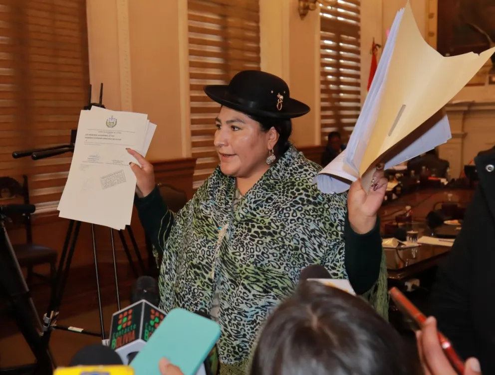 La presidenta del Concejo, Lourdes Chambilla. Foto: APG