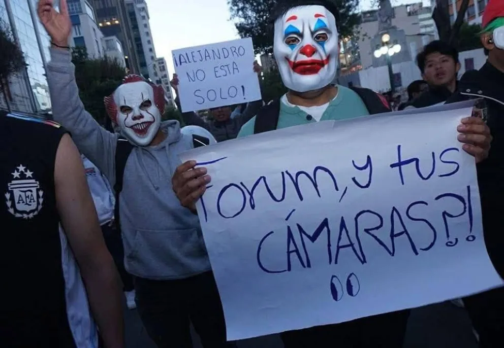 Marcha a favor de Manuel A. Z. Foto: APG