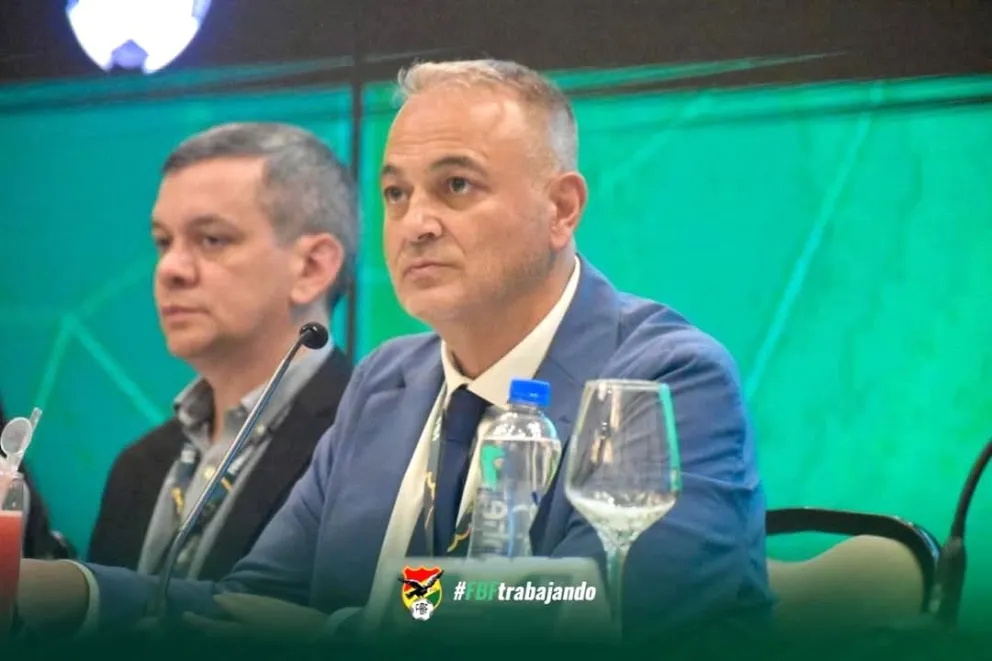 Fernando Costa Sarmiento, presidente de la Federación Boliviana de Fútbol. Foto: FBF