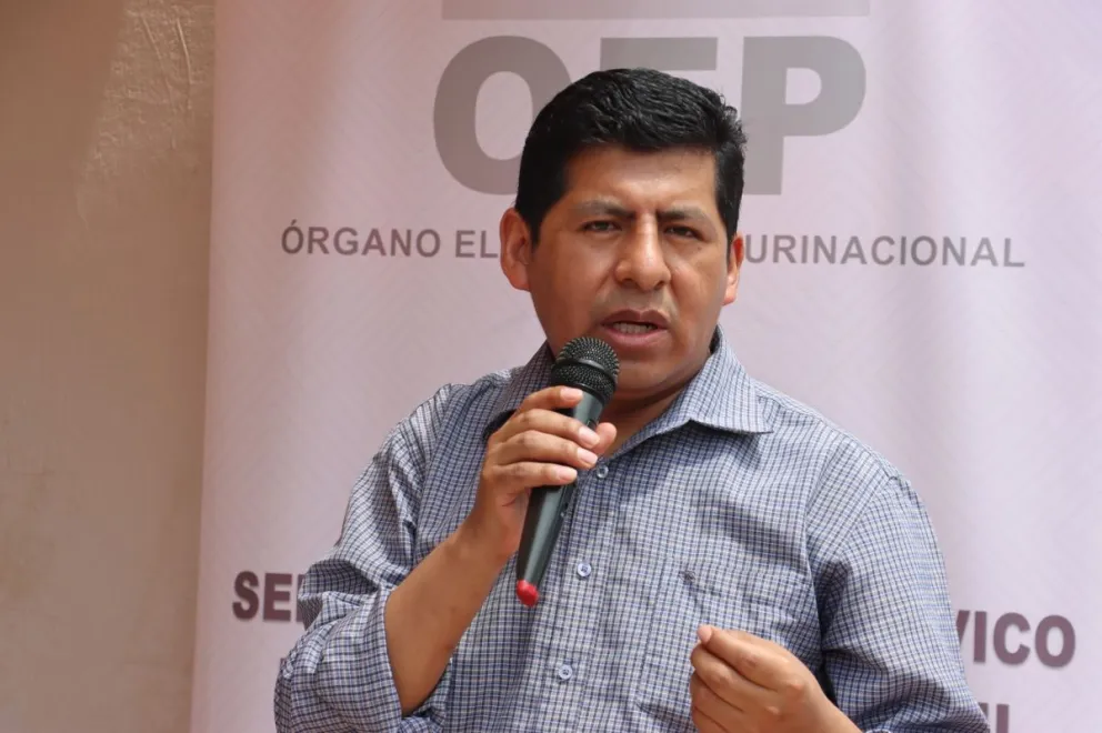 El vocal de la Sala Plena se considera uno de los candidatos para presidir el Órgano Electoral Plurinacional. Foto: DTV